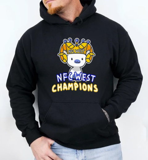 Los Angeles Rams The Champions Of NFC West Champions NFL Playoffs 2024 2025 Merch By CornDoggyLoL T-Shirt Unisex Hoodie