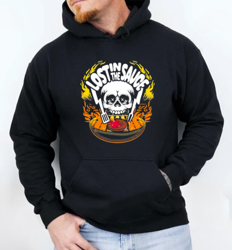 Lost In The Sauce BBQ Skull T-Shirt Unisex Hoodie