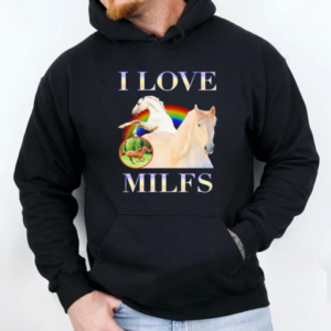 Love Milfs Horse T-Shirt Unisex Hoodie