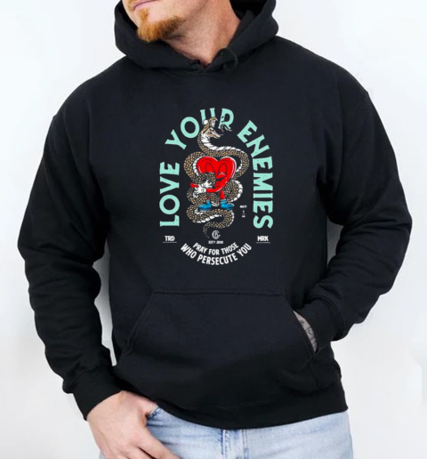 Love Your Enemies Pray For Those Who Persecute You Snake T-Shirt Unisex Hoodie