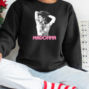 Madonna Pink Text T-Shirt Unisex Sweatshirt