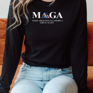 Maga Make Argentina America Great Again‬ T-Shirt Long Sleeved T-shirt 