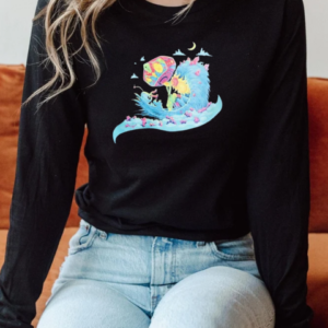 Manic Focus Meow Wolf Swirl T-Shirt Long Sleeved T-shirt 