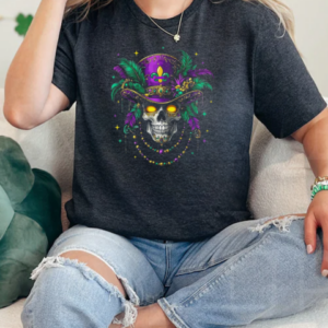 Mardi Gras Costume Sugar Skull Carnival New Orleans Trip T-Shirt Classic Women's T-shirt