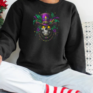 Mardi Gras Costume Sugar Skull Carnival New Orleans Trip T-Shirt Unisex Sweatshirt