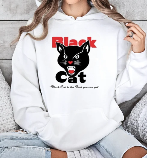 Matthew Livelsberger Wearing Black Cat T-Shirt Unisex Hoodie