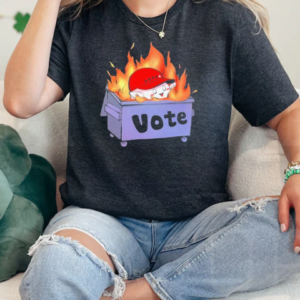 Metokur Dumpster Fire Vote T-Shirt Classic Women's T-shirt