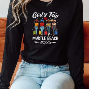 Myrtle Beach Girls Trip 2025 Birthday Squad Women Vacation T-Shirt Long Sleeved T-shirt