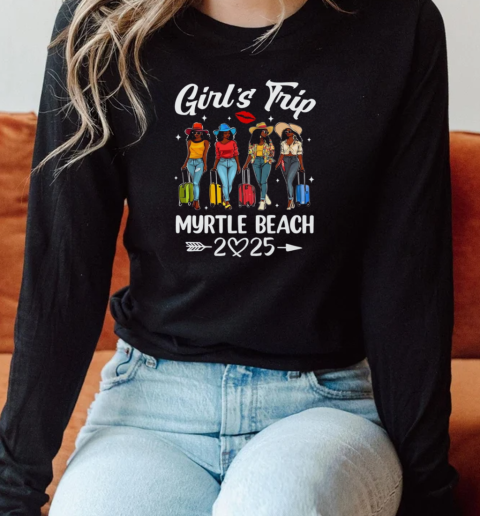Myrtle Beach Girls Trip 2025 Birthday Squad Women Vacation T-Shirt Long Sleeved T-shirt
