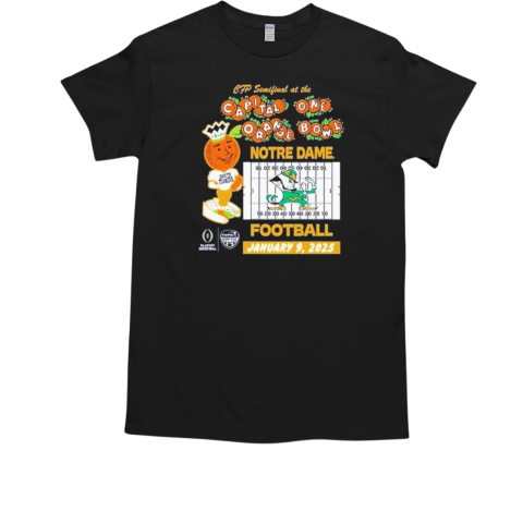 Notre Dame Fighting Irish CFP Semifinal At The 24 2025 Orange Bowl Bound Football T-Shirt