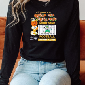 Notre Dame Fighting Irish CFP Semifinal At The 24 2025 Orange Bowl Bound Football T-Shirt Long Sleeved T-shirt 