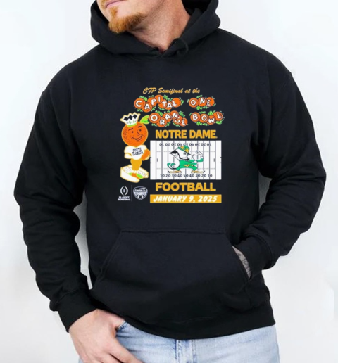 Notre Dame Fighting Irish CFP Semifinal At The 24 2025 Orange Bowl Bound Football T-Shirt Unisex Hoodie