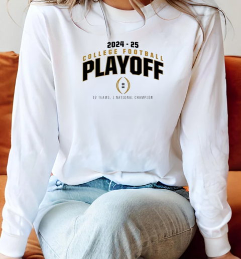 Ohio State Buckeyes College Football Playoff 2025 12 Teams Playoff T-Shirt Long Sleeved T-shirt