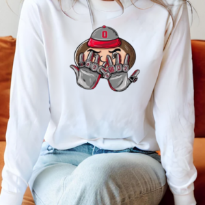 Ohio State Buckeyes National Champions College Football Playoff NCAA 9 Rings Mascot T-Shirt Long Sleeved T-shirt 