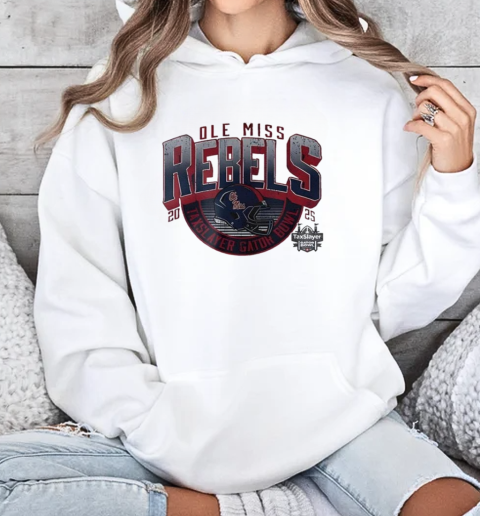 Ole Miss Rebels Football Taxslayer Gator Bowl Bound 2025 Logo  Unisex Hoodie