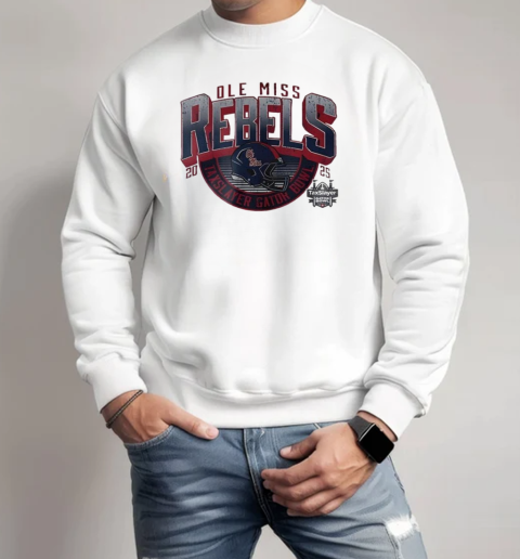 Ole Miss Rebels Football Taxslayer Gator Bowl Bound 2025 Logo  Unisex Sweatshirt