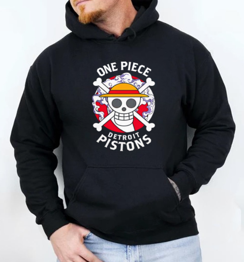 One Piece x Detroit Pistons T-Shirt Unisex Hoodie