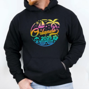 Orlando 2025 Family Vacation Beach Matching Group T-Shirt Unisex Hoodie