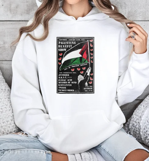 Palestine Benefit Shows At The Ottobar In Baltimore MD January 25 2025 T-Shirt Unisex Hoodie