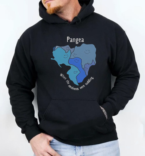 Pangea Continents Cuddling T-Shirt Unisex Hoodie