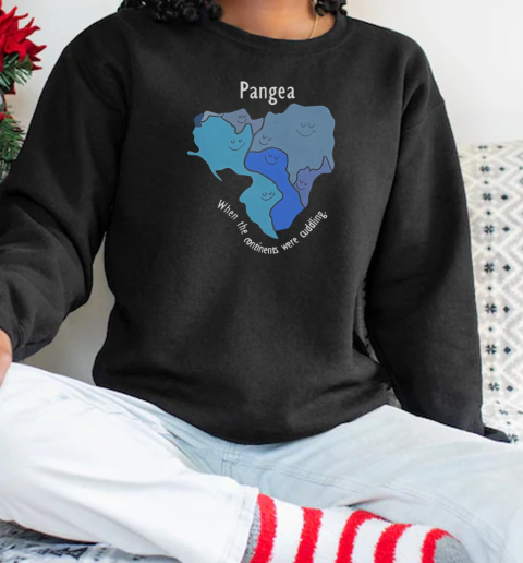 Pangea Continents Cuddling T-Shirt Unisex Sweatshirt