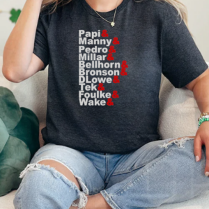 Papi Manny Pedro Millar Bellhorn Bronson Flower Tek Foulke Wake T-Shirt Classic Women's T-shirt