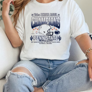 Penn State Nittany Lions 2024 CFP Quarterfinal At The Vrbo Fiesta Bowl Champions Glendale Arizona Helmet  Classic Women's T-shirt