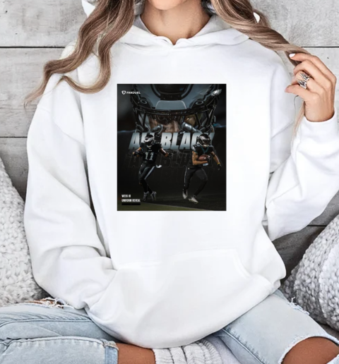 Philadelphia Eagles Devonta Smith A.j. Brown And Ceedy Duce All Black Week 18 Uniform Reveal  Unisex Hoodie