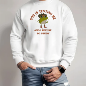 Philip Defranco God Is Testing Me And I Refuse To Study Frog T-Shirt Unisex Sweatshirt