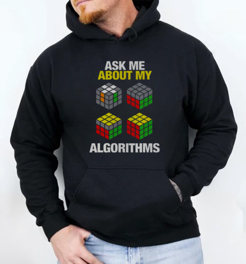 Premium Speed Cubing Puzzle Cuber Cube Algorithms T-Shirt Unisex Hoodie