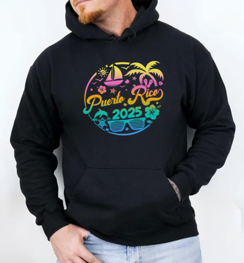 Puerto Rico 2025 Family Vacation Beach Matching Group T-Shirt Unisex Hoodie