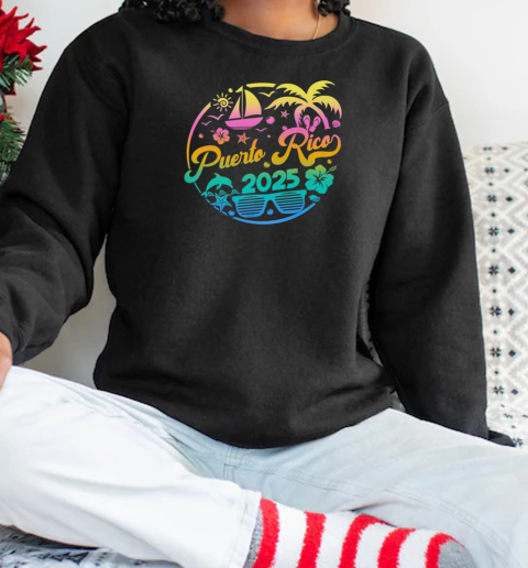 Puerto Rico 2025 Family Vacation Beach Matching Group T-Shirt Unisex Sweatshirt