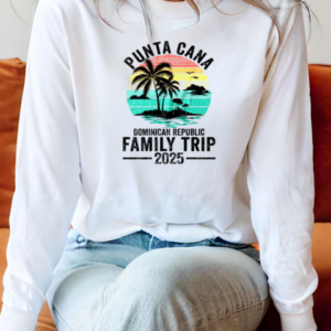 Punta Cana 2025 Dominican Republic Vacation Vintage T-Shirt Long Sleeved T-shirt 