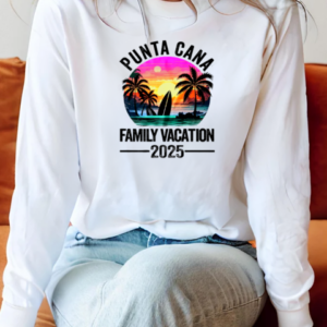 Punta Cana 2025 Family Vacation Matching Dominican Republic T-Shirt Long Sleeved T-shirt 