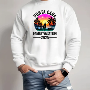 Punta Cana 2025 Family Vacation Matching Dominican Republic T-Shirt Unisex Sweatshirt
