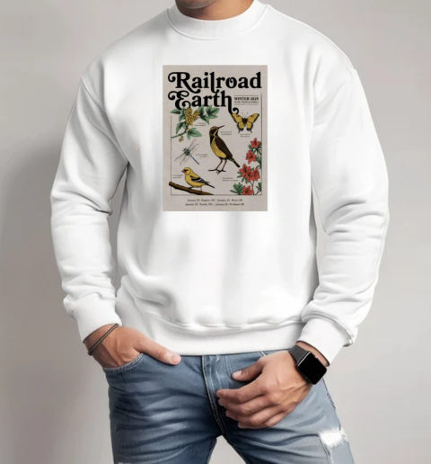 Railroad Earth January 23, 2025 Eugene, OR Tour T-Shirt Unisex Sweatshirt