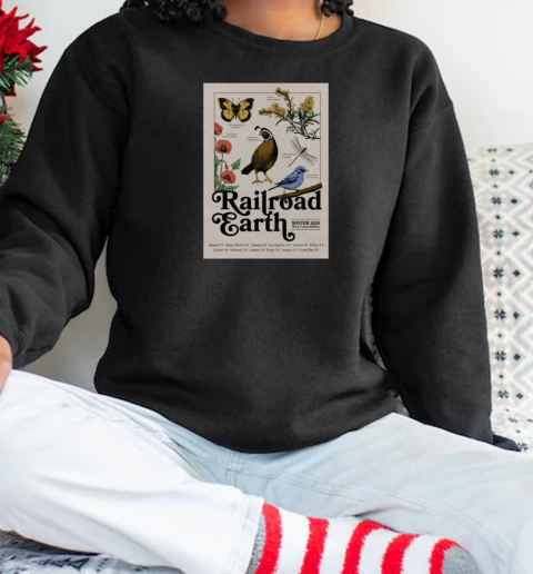 Railroad Earth West Coast Edition Winter 2025 Show T-Shirt Unisex Sweatshirt