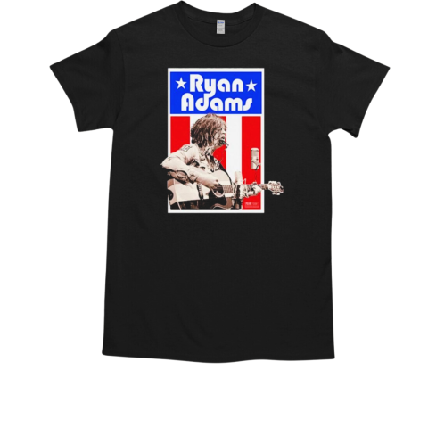 Ryan Adams Guitar American Flag T-Shirt