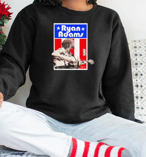 Ryan Adams Guitar American Flag T-Shirt Unisex Sweatshirt