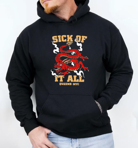 Sick Of It All Smoke Dragon Queens Nyc 2025 T-Shirt Unisex Hoodie