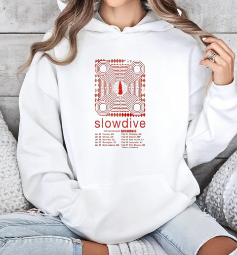 Slowdive Not Appearing 2025 Tour T-Shirt Unisex Hoodie