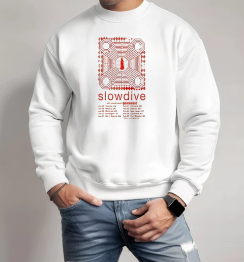 Slowdive Not Appearing 2025 Tour T-Shirt Unisex Sweatshirt