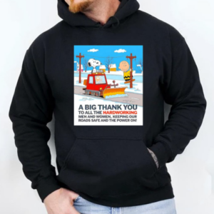 Snoopy and Charlie a big thank you to all the hardworking men and women T-Shirt Unisex Hoodie