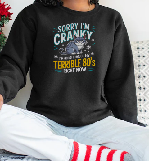 Sorry I'm Cranky I'm Going Through My Terrible 80's Right Now T-Shirt Unisex Sweatshirt