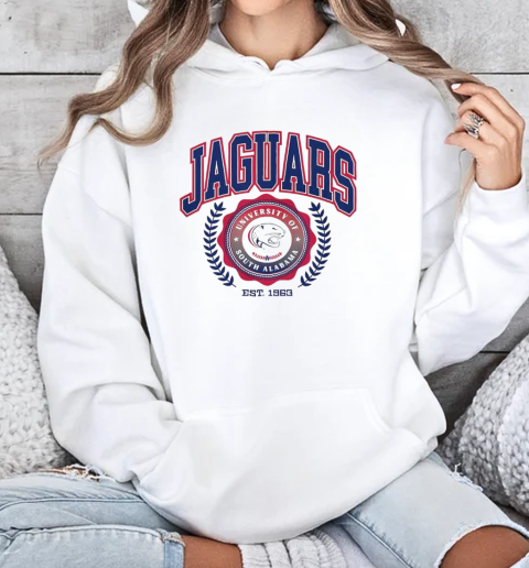 South Alabama Jaguars Team Crest T-Shirt Unisex Hoodie