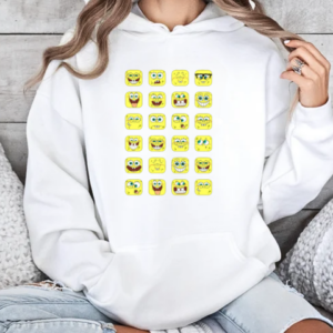 SpongeBob All Expressions 2025 T-Shirt Unisex Hoodie