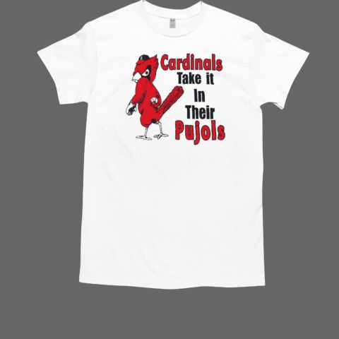 St Louis Cardinals Cardinal Take It In Their Pujols Mascot T-Shirt