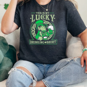 St Patrick Day This Is My Lucky Drinking T-Shirt Classic Women's T-shirt