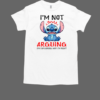 Stitch I'm Not Arguing Im Explaining Why I'm Rich T-Shirt Classic Men's T-shirt