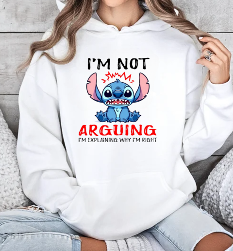 Stitch I'm Not Arguing Im Explaining Why I'm Rich T-Shirt Unisex Hoodie